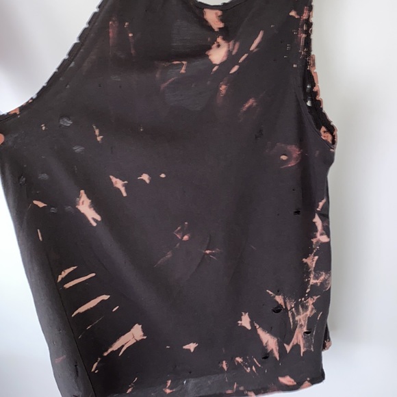 One of a kind AE bleach dyed tank top - Picture 5 of 9